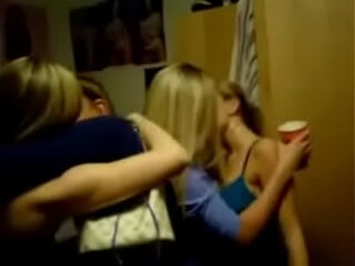 Naughty Girls Kissing -