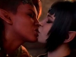 Shadowheart x Karlach lesbians (AI generated)