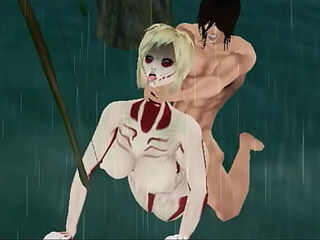 on titan female titan fucking with eren titan / imvu