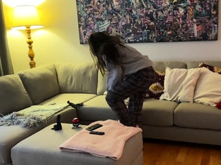 Hairy amateur solo toy fuck