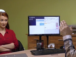 Loan company dude is going to misuse his power in a sexy way