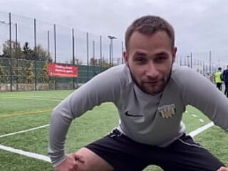 Young football players gets pounded by massive Swiss Guy and his friends