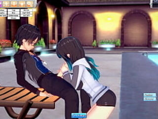 Swim Team Captain Grace Spoils Cock By Her Home Pool Hentai