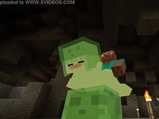 Hot Minecraft Slime Gets Fucked