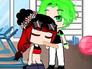 Miranda no gin&aacute_sio com seu namorado