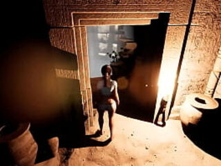 Lara solves a puzzle and gets cum in her pussy for it 3D Hentai Game