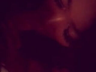 My beautiful black bitch sucks my dick like a snack