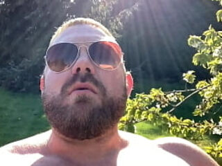 Smoking my cigar outside