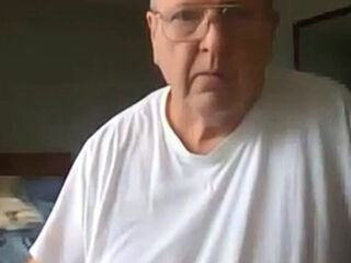 Mature Daddy Strokes His Big Cock on Webcam