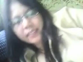 Indonesian MILF Plays with Her Big Boobs on Webcam