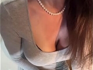 Stepmom with big tits in a gorgeous dress