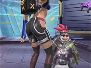 Pra deixar qualquer jogador de free fire doido de tes&atilde_o, apreciem a del&iacute_cia que &eacute_ uma personagem gostosa, toda aperta