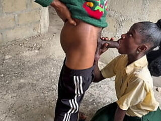 Magiksex1 - Student in uniform asks classmate to cum inside her until pussy drips cum