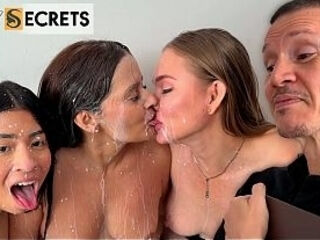 PART 3: AFTER THE MEETING TO DISTRIBUTE NEO&rsquo_S INHERITANCE. KATHY LEE, HANNAH MILLER, APRIL ADDAMS, AND LIL TIMY ENDED UP FUCKING TOGETHER.