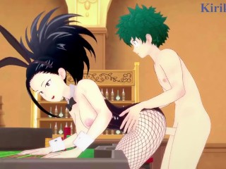 'Momo Yaoyorozu and Izuku Midoriya have intense sex in a casino. - My Hero Academia Hentai'