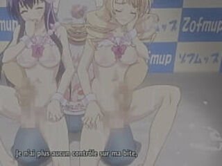 Two sexy futa get fucked in a orgy