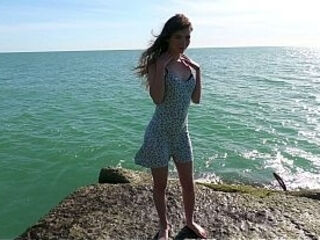 Monster Cock for 18yo Luna and Cum on Mouth