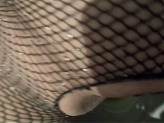 Desperate to Pee &ndash_ Shiny Leather Boots, Ripped Pantyhose and Intense Pee Fetish Play