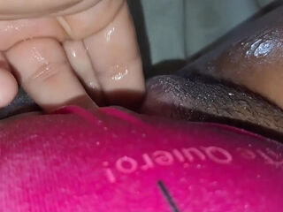 BBW fingers her fat pussy till creamy wet - POV