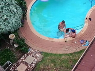 Dji Drone Flying around the neighbourhood i caught my cuckold old nieghbour sharing his wife