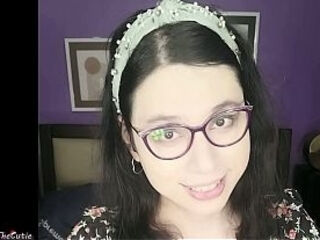 Pretty lil tranny DaniTheCutie holds a thick dildo in her tight ass this Christmas