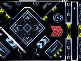 Me COGE un nivel de Geometry Dash!!!!!!!!! (Muy rico)