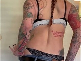 Fergilicious strip tease big tit alt alternative girlfriend