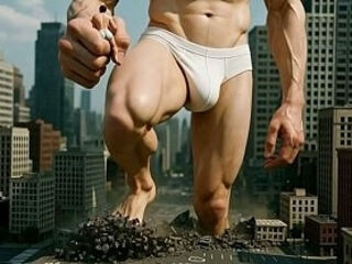 AI Giant Walks Through a Virtual City