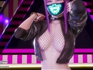 [MMD]  BABYMONSTER - FOREVER - Ahri, Akali, Evelynn Sexy Kpop Dance League of Legends Hentai Uncensored 4K 60FPS