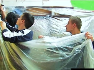 Czech Muscle Athlete Blows and Fucks Twink Blonde Boy Hard