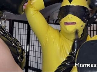 Guess the Mistress &ndash_ Piss, Spit and Electric Shocks ft. MistressAe &amp_ Princess Latex Rubber Doll