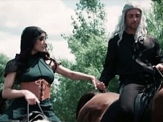 Chloe Amour Fucks Geralt'_s Long Cock and Begs For a Creampie - The Witcher Porn Cosplay Parody