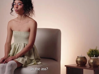 Tight Latina gets her holes and mouth checked during casting