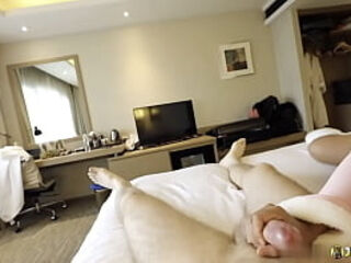 JohnTronX - Sexy Asian babe with pigtails rides my cock like a machine in POV style