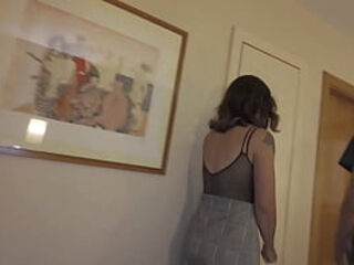 My sexy neighbour came to use my shower but she also used my dick