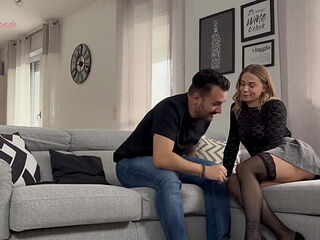 Blonde Slutty Wife Punished with First Rough Anal Fuck