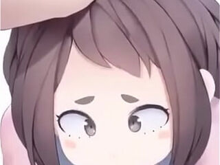 uraraka sucks a stranger'_s cock