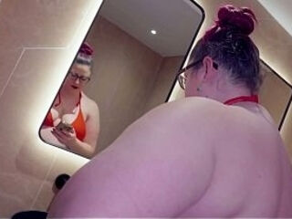 BBW tied TIGHT multiple times ORGASM and wrapgagged in bondage